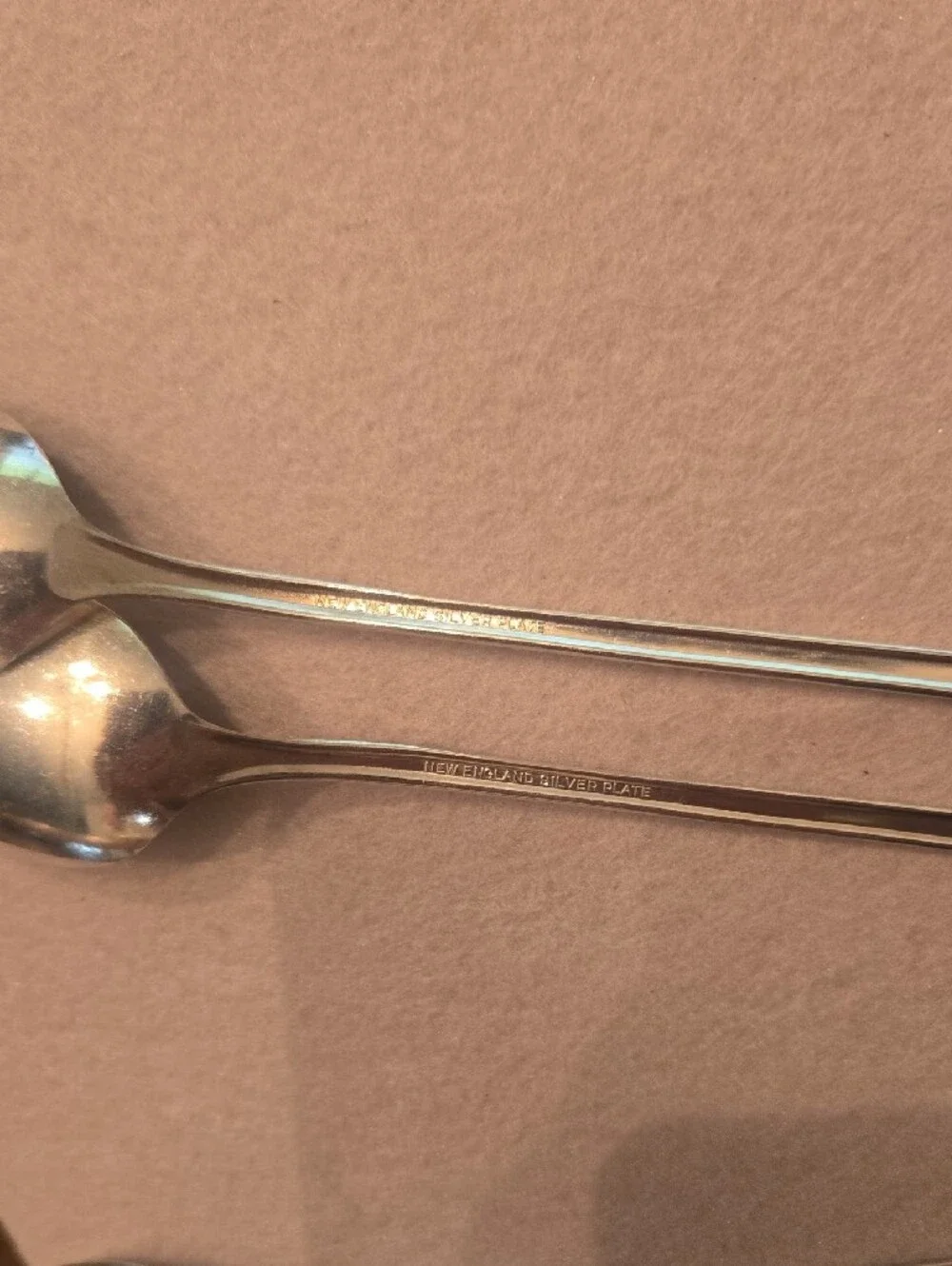 Vintage Silverplate Rosemary 1919 Iced Tea  Spoons - Set of 7. 8.5